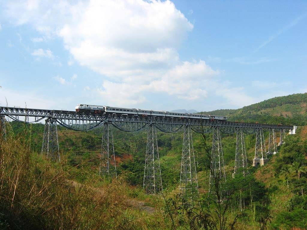 Argo Gede Train Railroad Indonesia