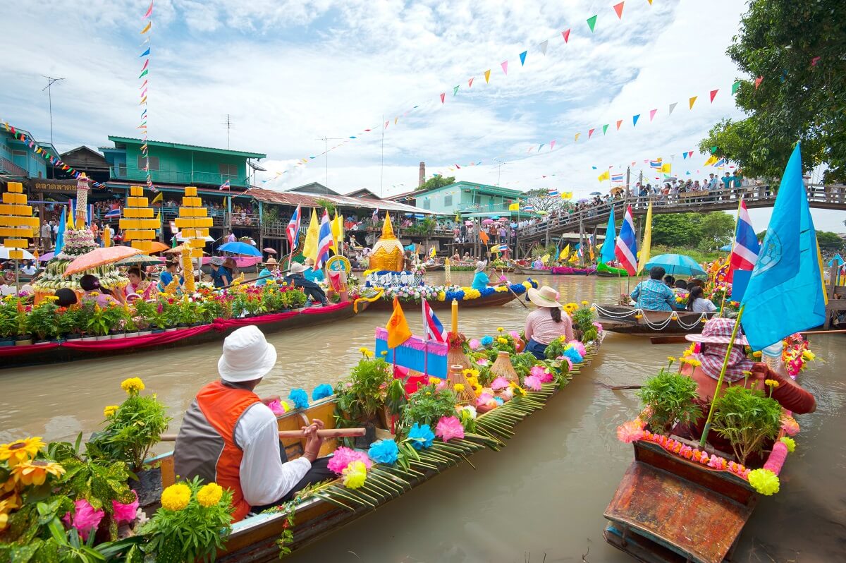 Floating Markets Bangkok Thailand