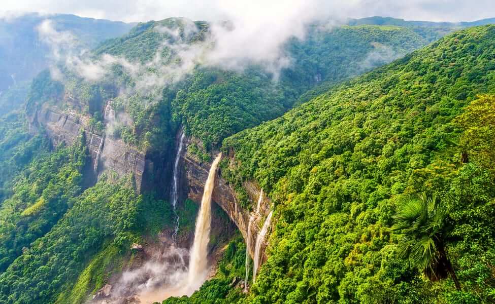 Nohkalikai Falls Meghalaya