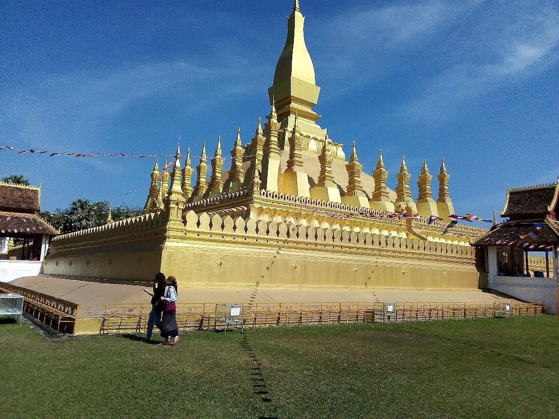 Riverside Park on the Mekong Laos