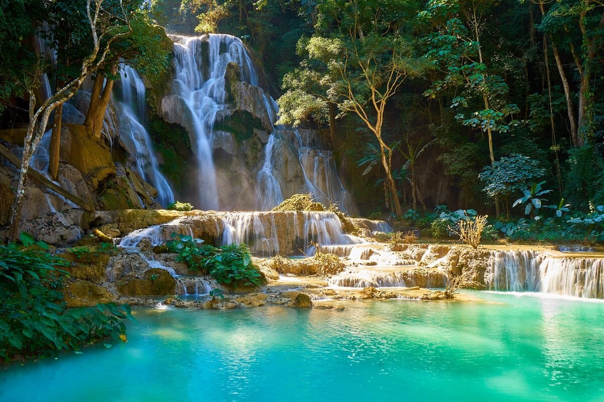The Kuang Si Falls Laos