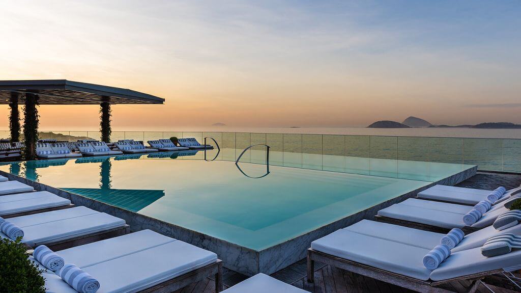 Fasano Rooftop Pool Lounge, Rio De Janeiro Brazil