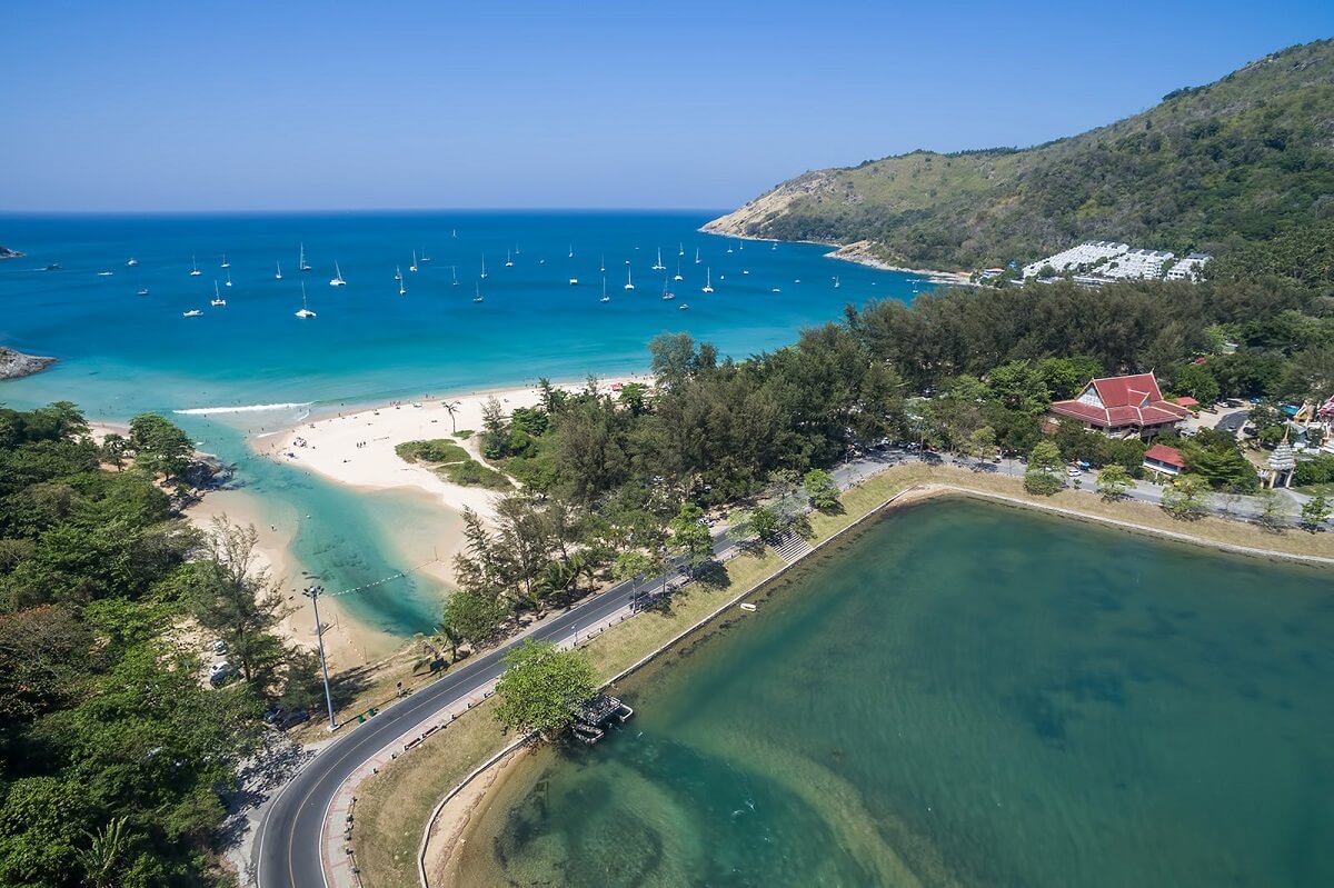 Beach of Nai Harn Phuket Thailand