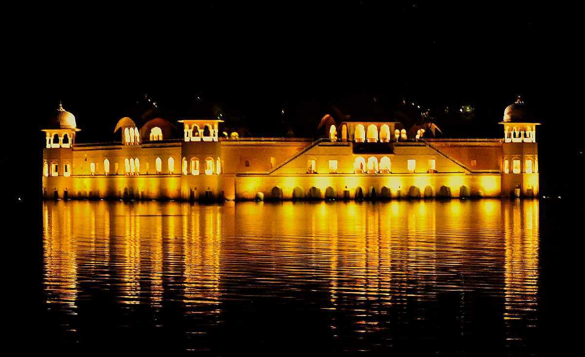 Nightlife in Jal Mahal Jaipur Rajasthan