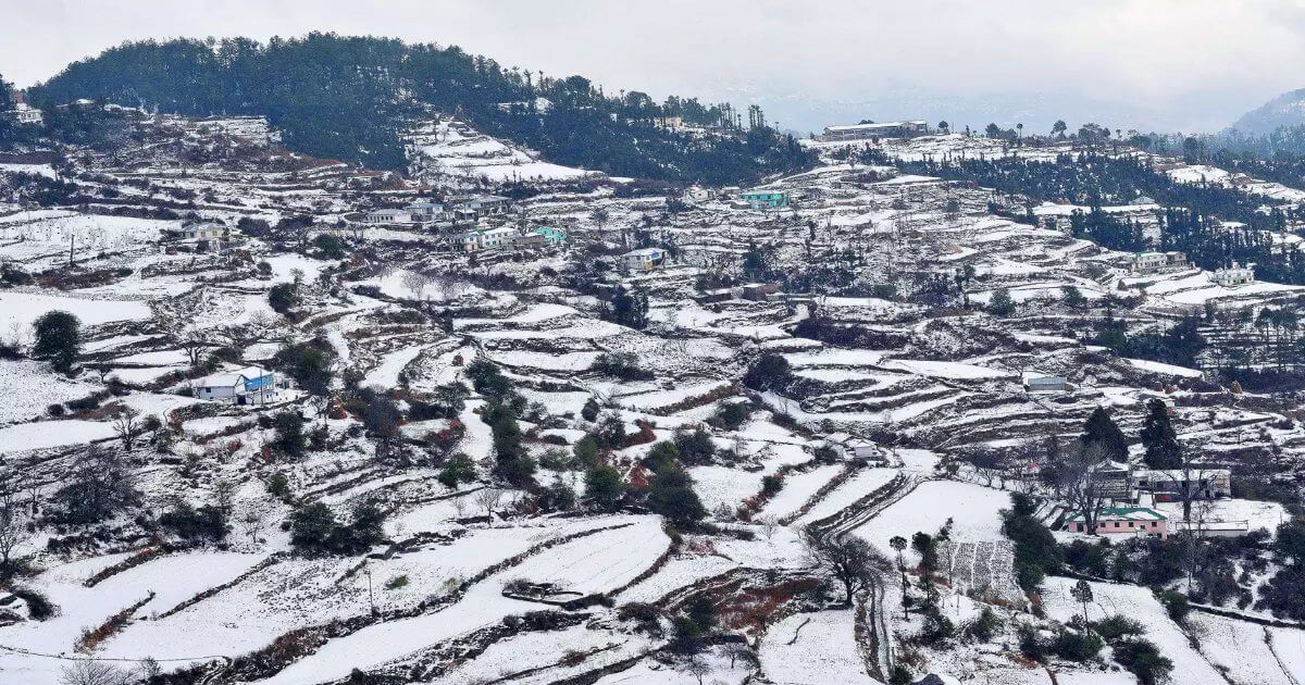 Snowfall in Almora Uttarakhand