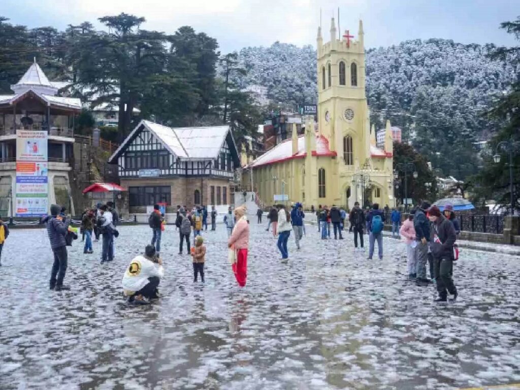 Snowfall in Shimla Himachal