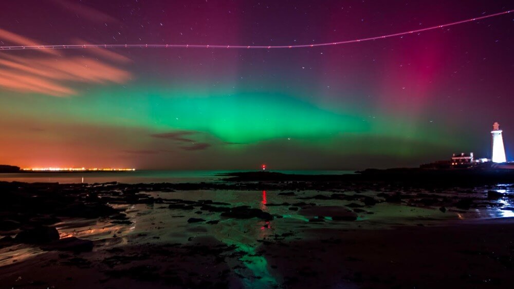 The Northern Lights, in Durham England United Kingdom