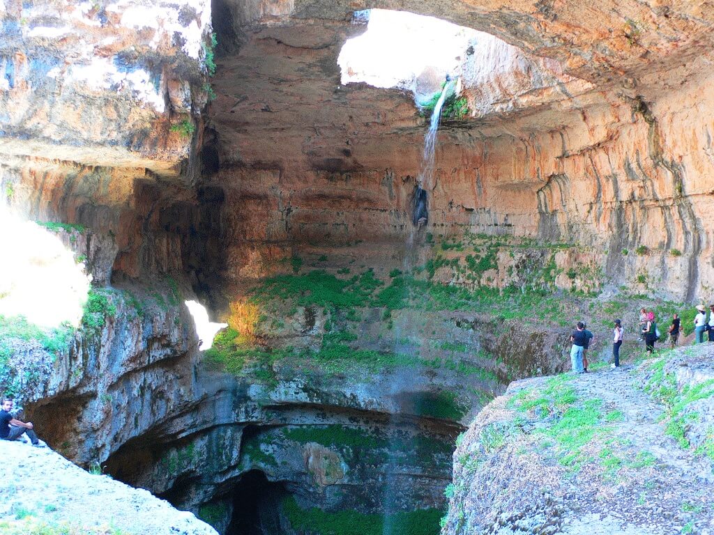 Waterfall in Baatara Gorge Balaa, Lebanon