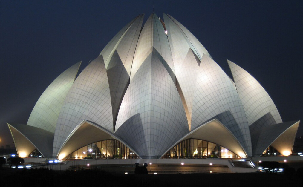 Architecture Lotus Temple Delhi