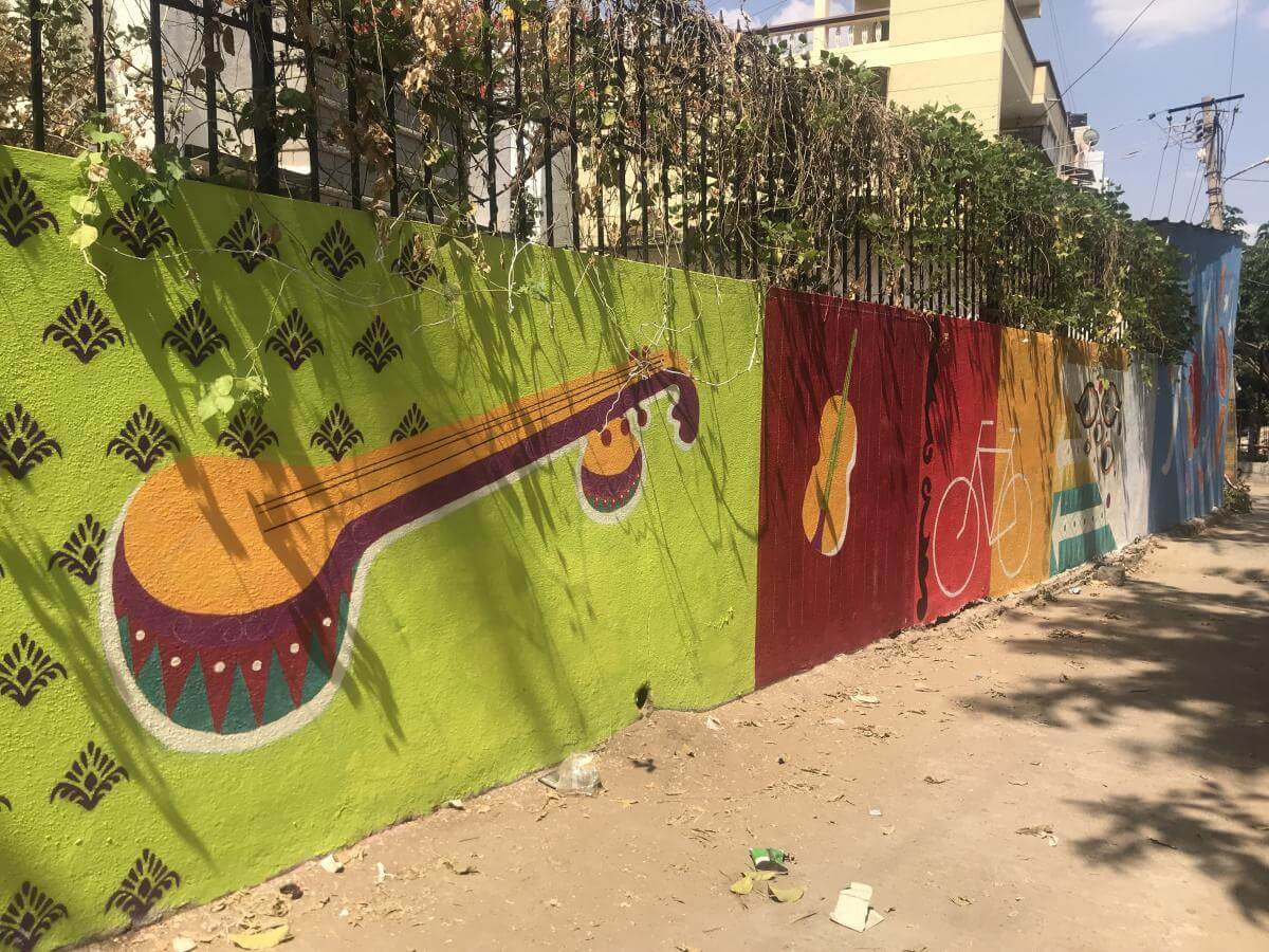 Colorful Street Malleshwaram in Bangalore