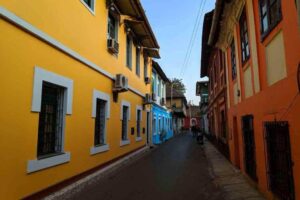 Colourful Street Fontainhas Goa