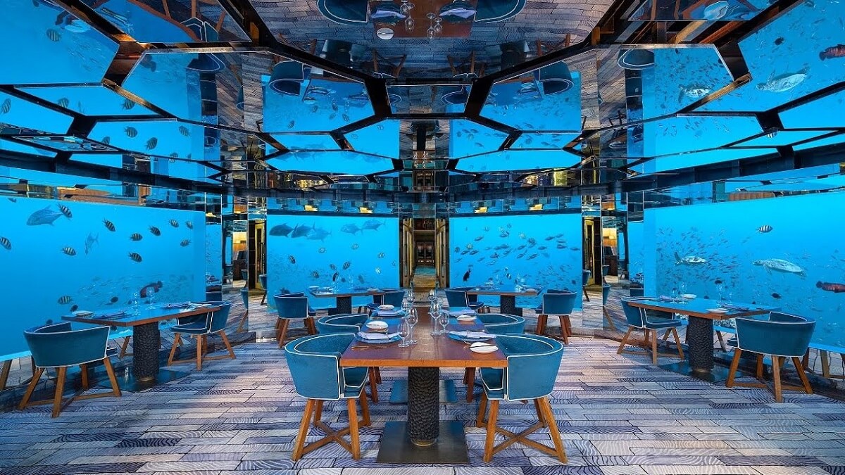 Dining Underwater Restaurant Maldives