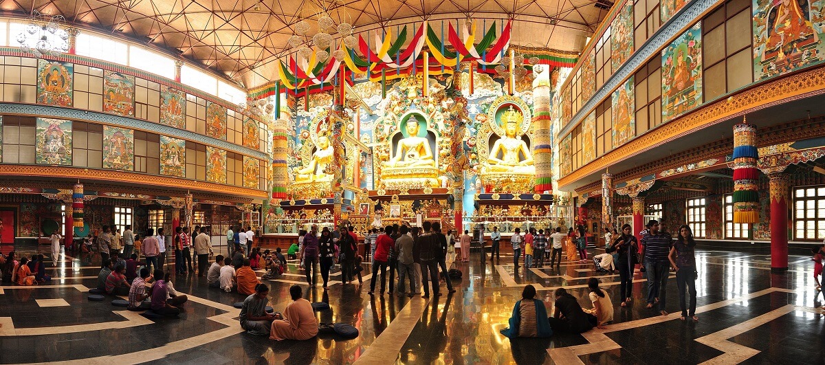 Golden Temple's Namdroling Monastery in Coorg Karnataka