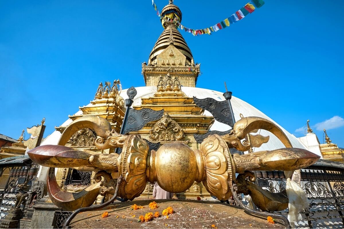 Great Thunderbolt (Vajra) Swayambhunath Stupa Kathmandu Nepal