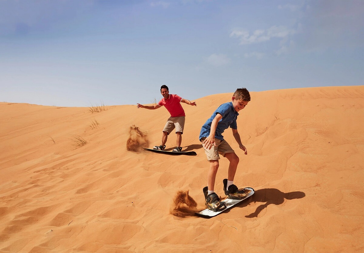 Sandboarding in Dubai