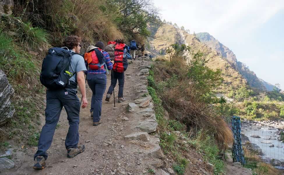 Trekking in Sarangkot Pokhara, Nepal