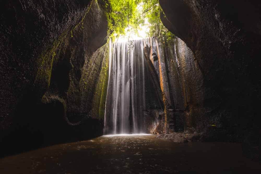 Tukad Cepung Waterfall Hike Bali Indonesia