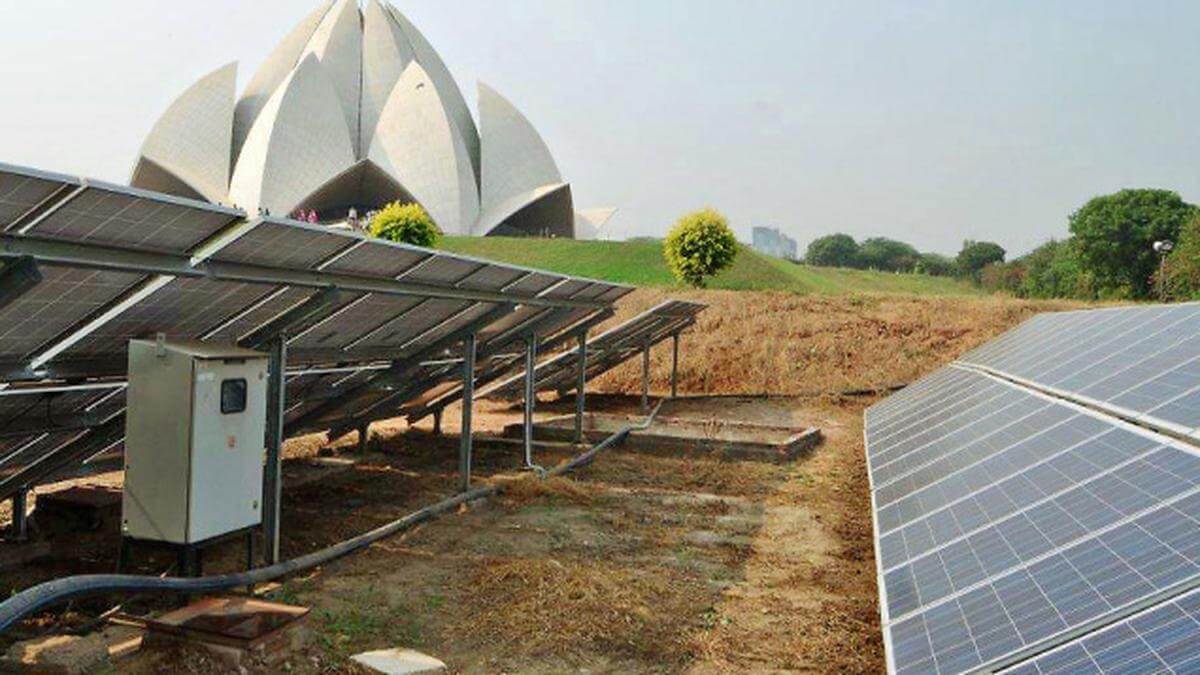 Used Solar Panels Lotus Temple Delhi