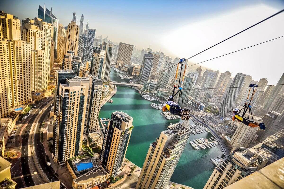 Ziplining in Dubai