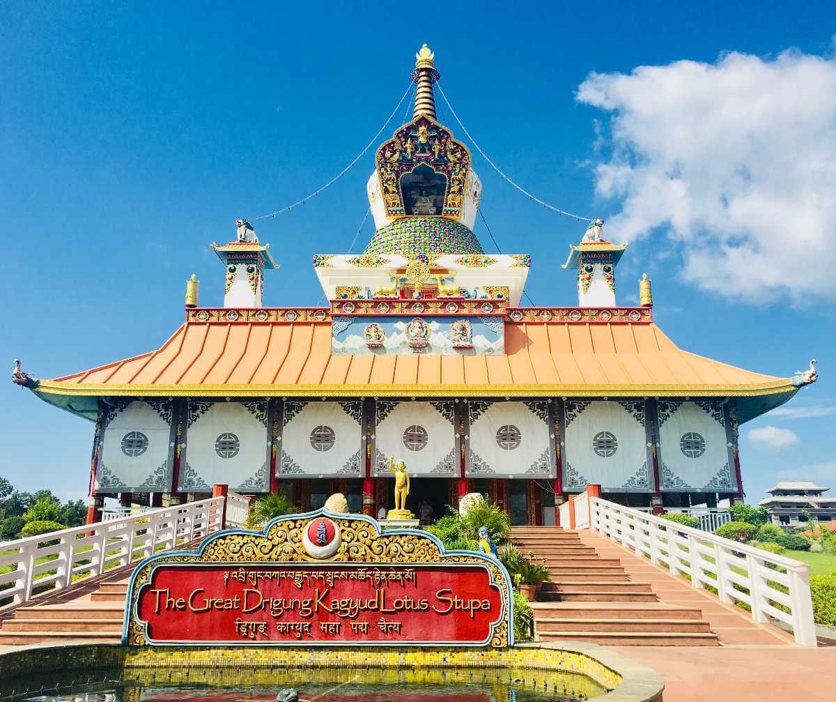 Great Drigung Lotus Stupa Lumbini Nepal