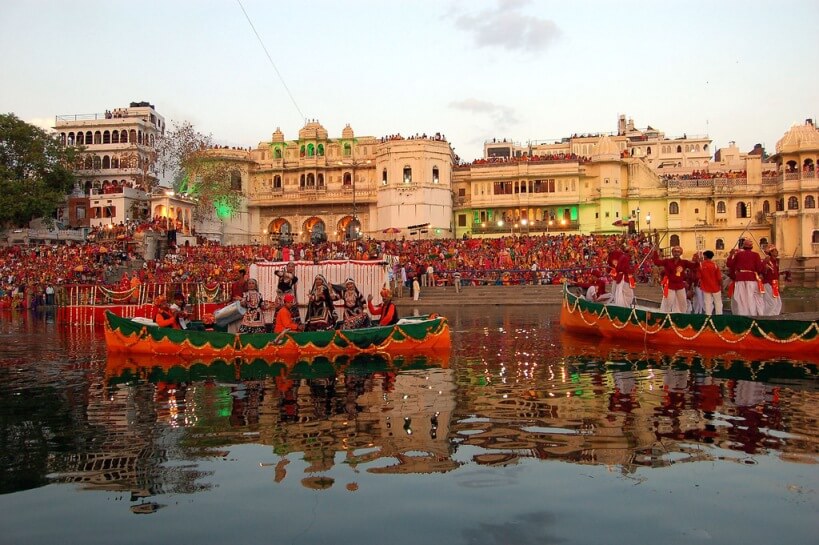Mewar Festival Lake Pichola Udaipur Rajasthan
