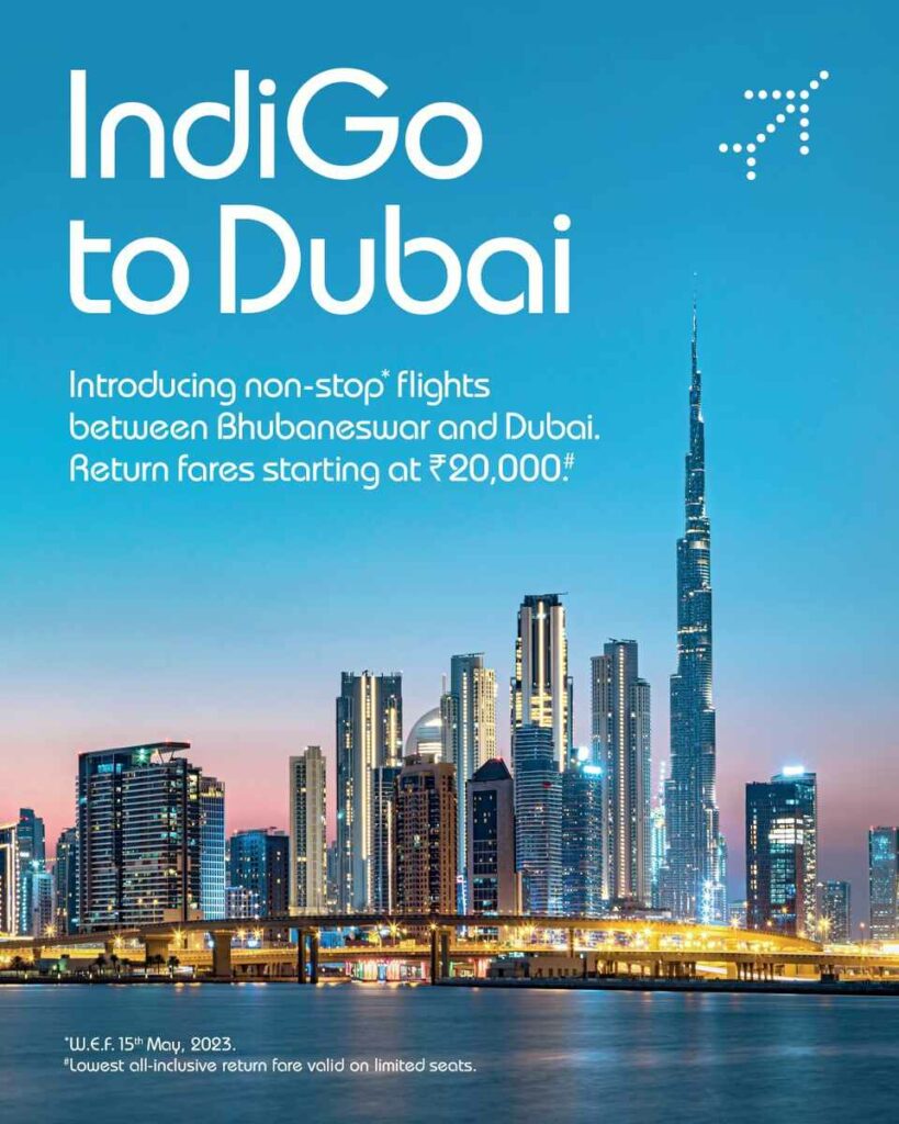 IndiGo Launches Flights Between Bhubaneswar and Dubai