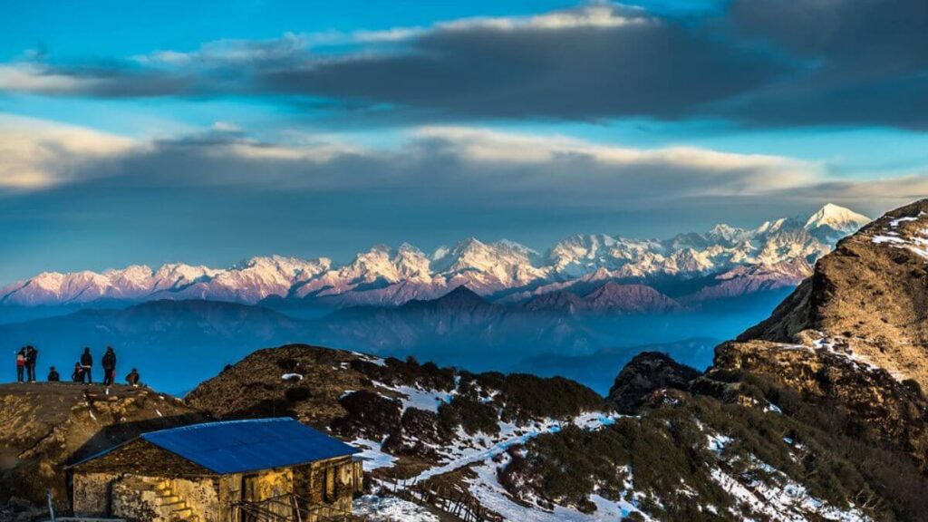 Panoramic View of the Himalayas Uttarakhand