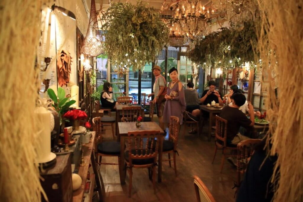 Floral Café at Napasorn Bangkok Thailand