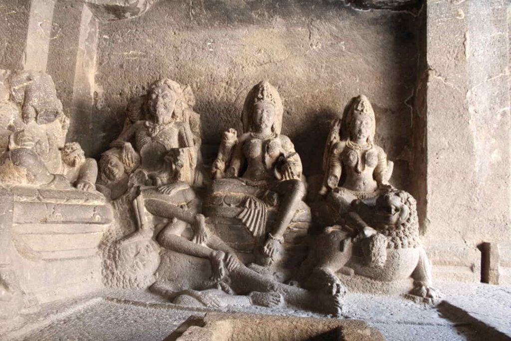 Kailasa Temple Cave Painting, Maharashtra