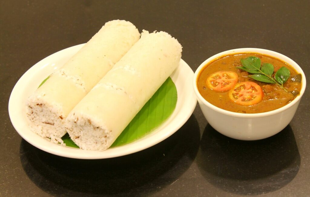Puttu with Kadala Curry Kerala