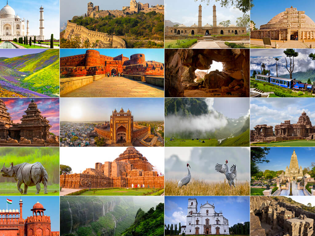 Several UNESCO world heritage sites