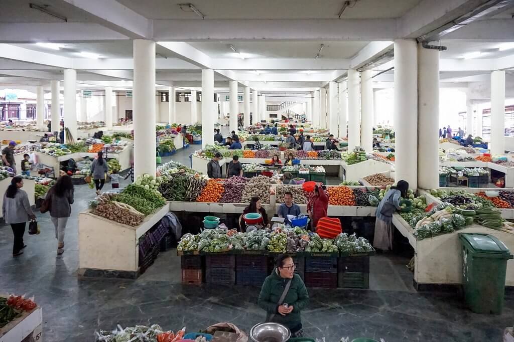 Centenary Farmers Market Thimphu Bhutan