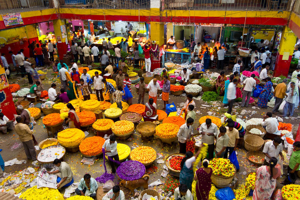 Krishnarajendra Market in Bangalore Karnataka