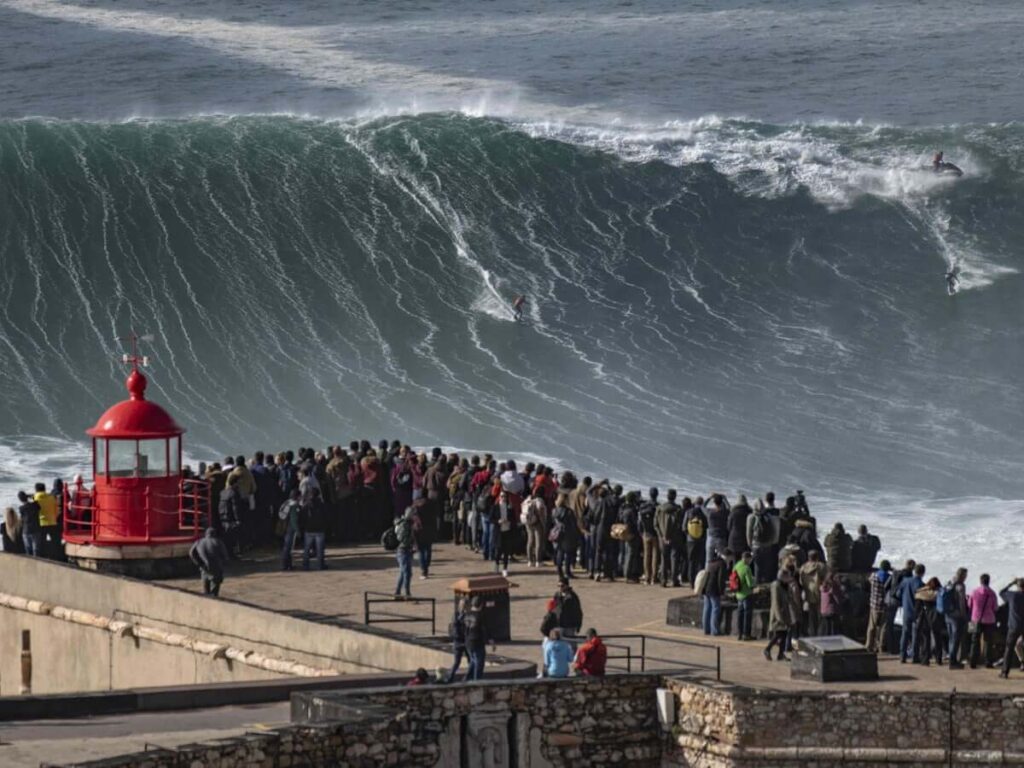 Surfing the Largest Waves in the World in Portugal