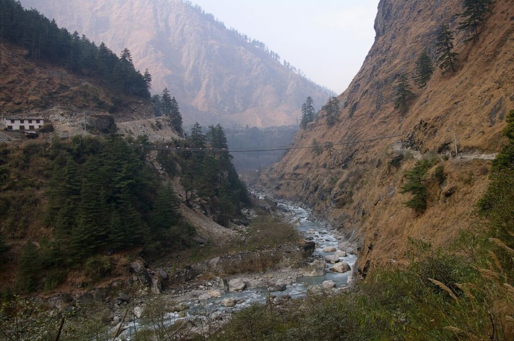 Canyon of Kali Gandaki in Nepal
