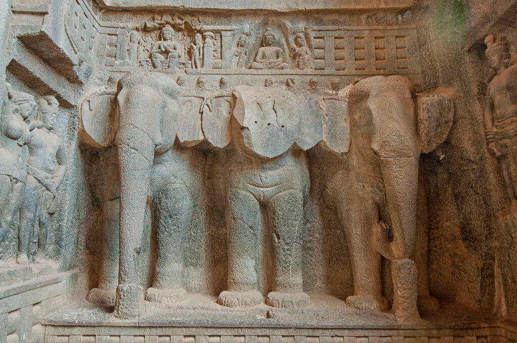 Elephant Head of Karla Caves Lonavala Maharashtra