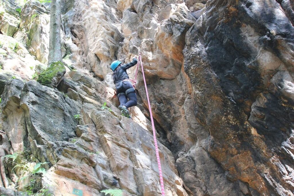 Rock Climbing in Nagarjun Forest Reserve Nepal