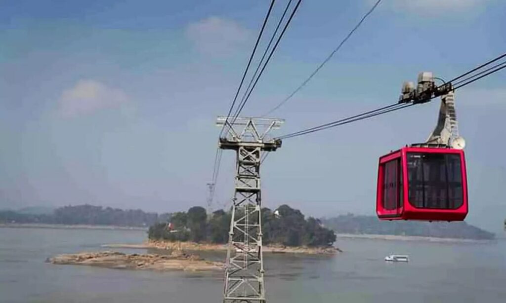 Ropeway Umananda Island Assam