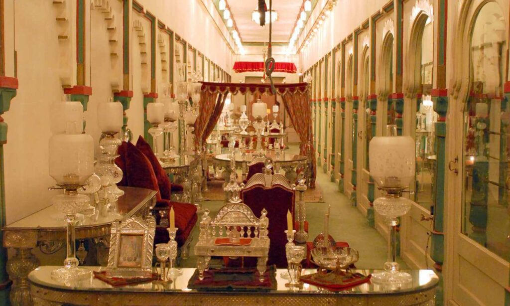 Crystal Gallery in Fateh Prakash Palace Udaipur Rajasthan
