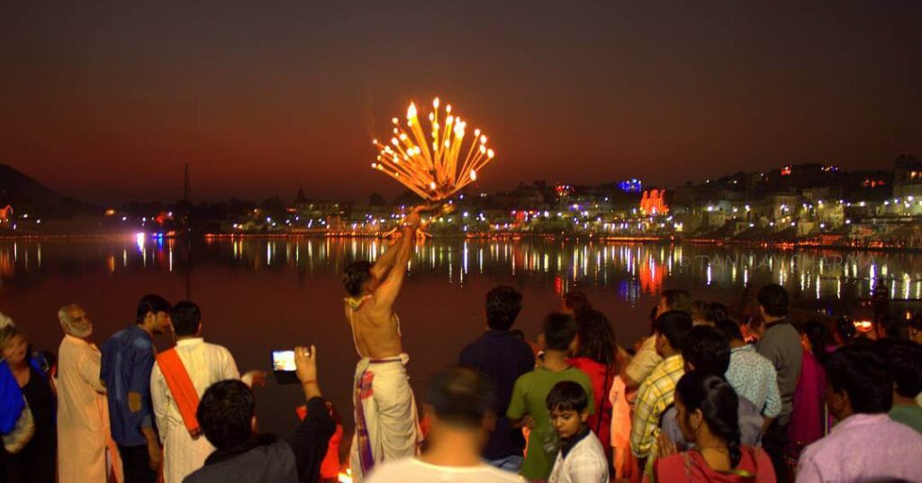 Evening Aarti Pushkar Rajasthan