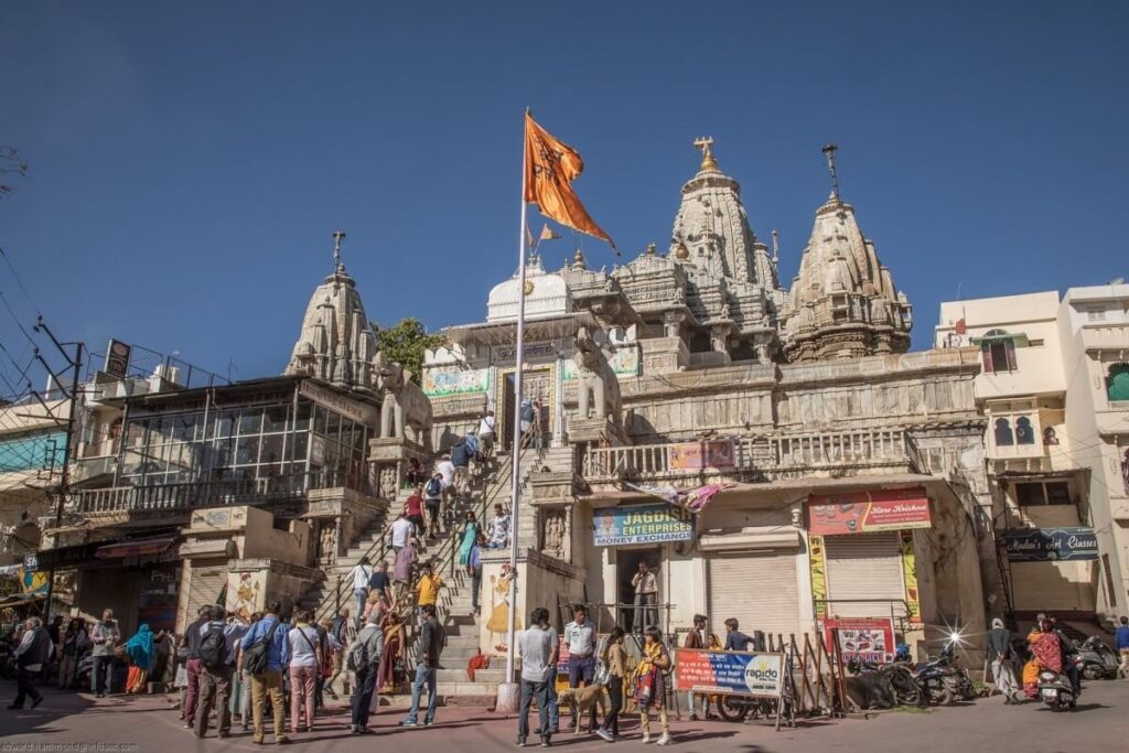 Jagdish Temple Street Udaipur Rajasthan