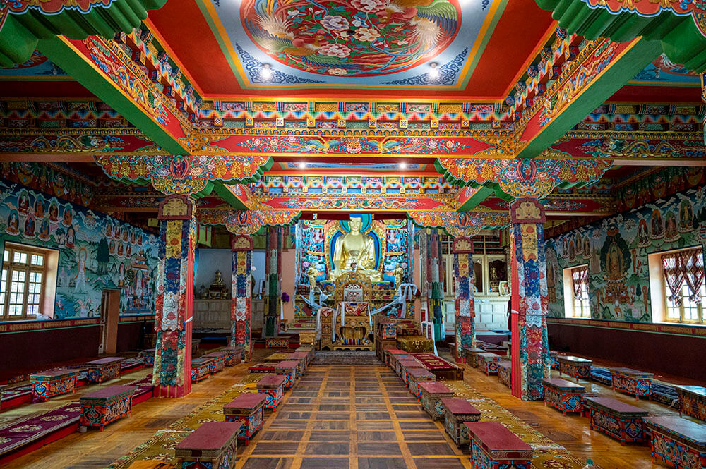 Main Prayer Hall Phyang Monastery Ladakh