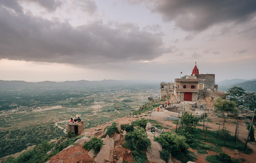 Sunset at Savitri Temple Pushkar Rajasthan