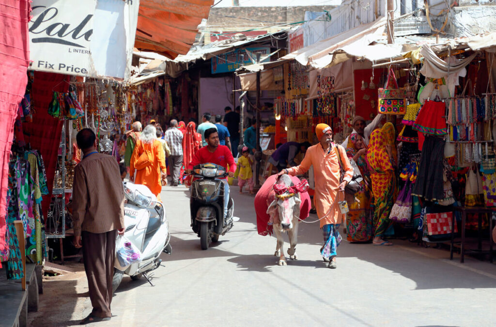 The Main Bazaar Pushkar Rajasthan