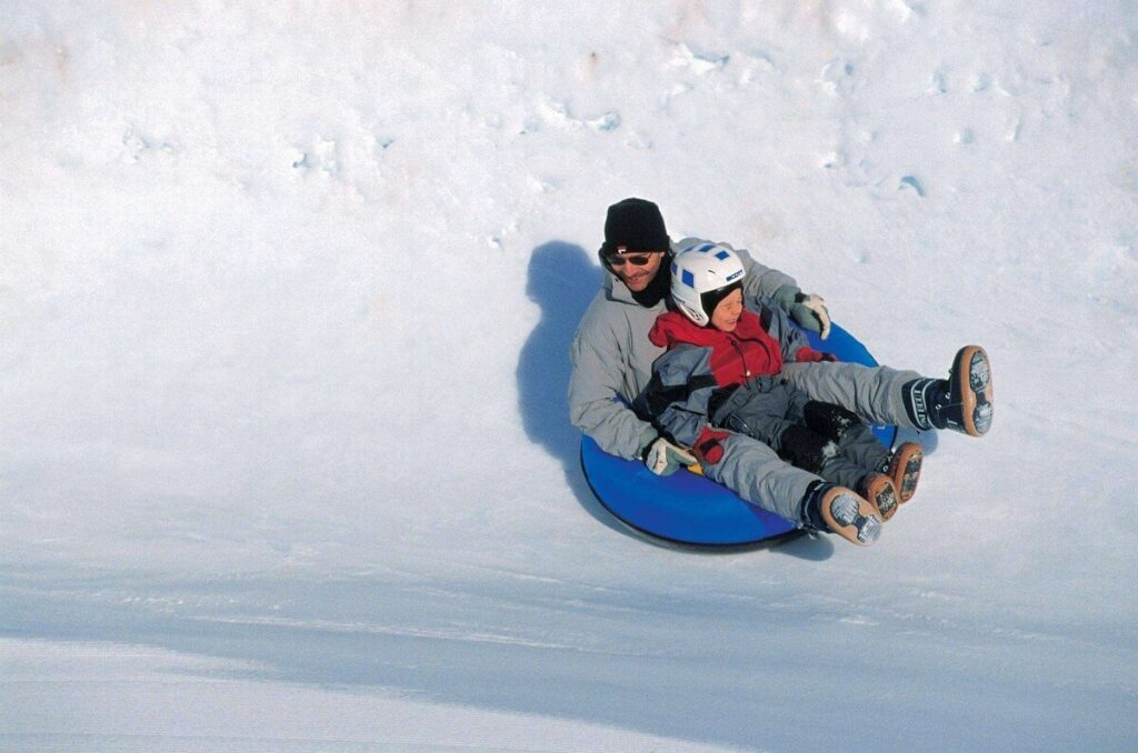 Tobogganing in Kufri Shimla