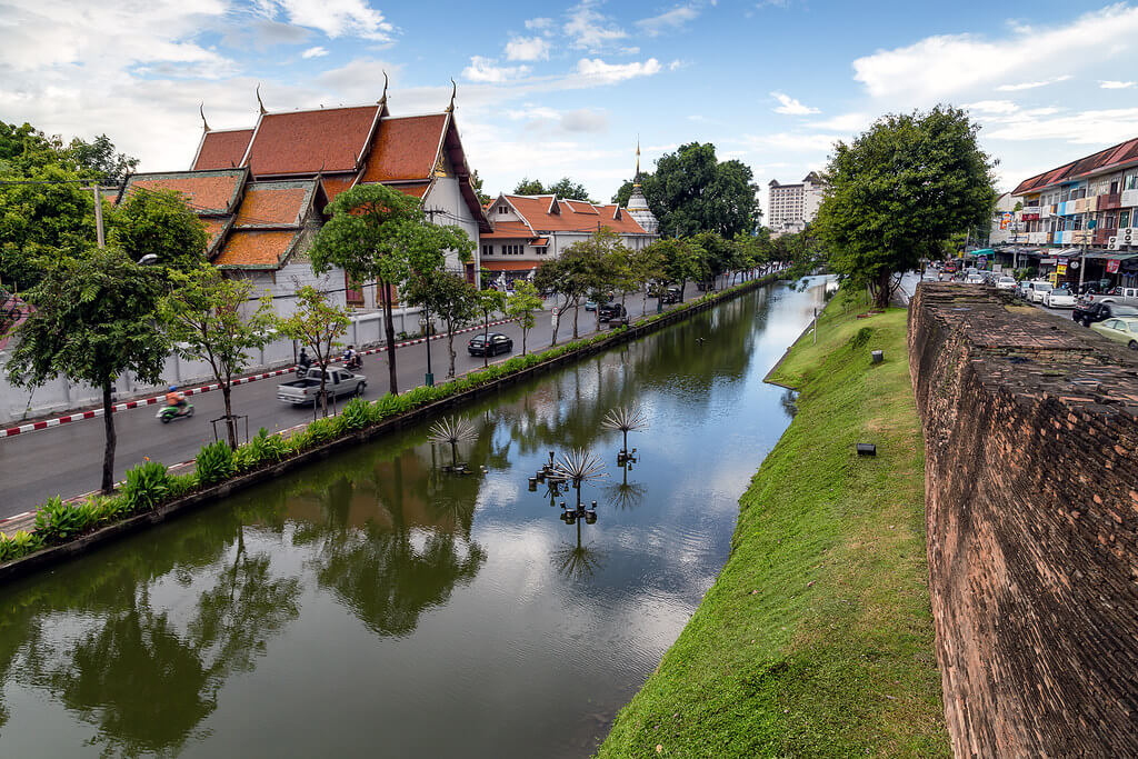 Ancient Walls & Moats Chiang Mai Thailand