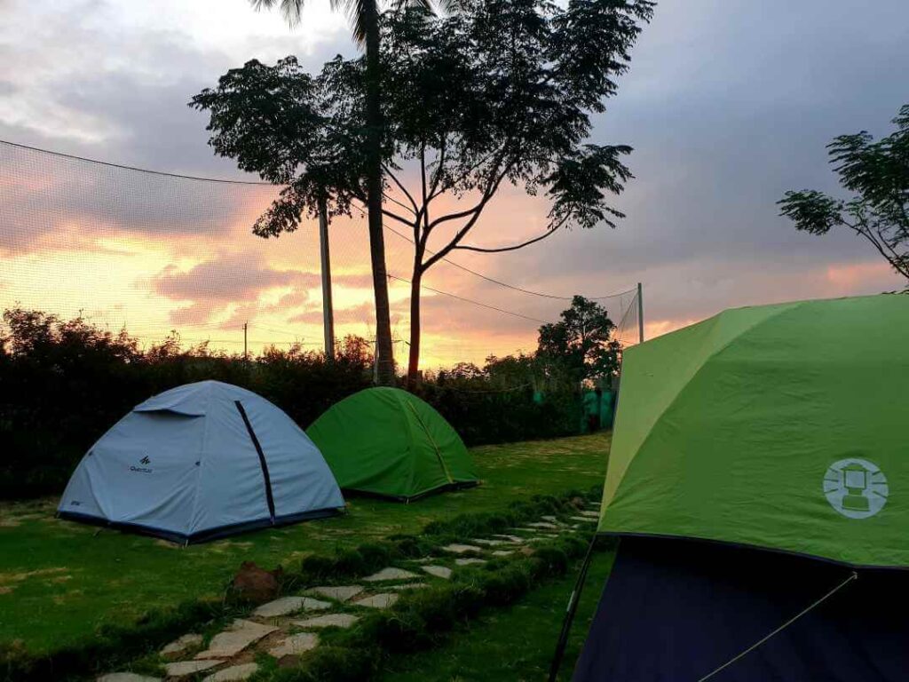 Camping in Nandi Hills Karnataka