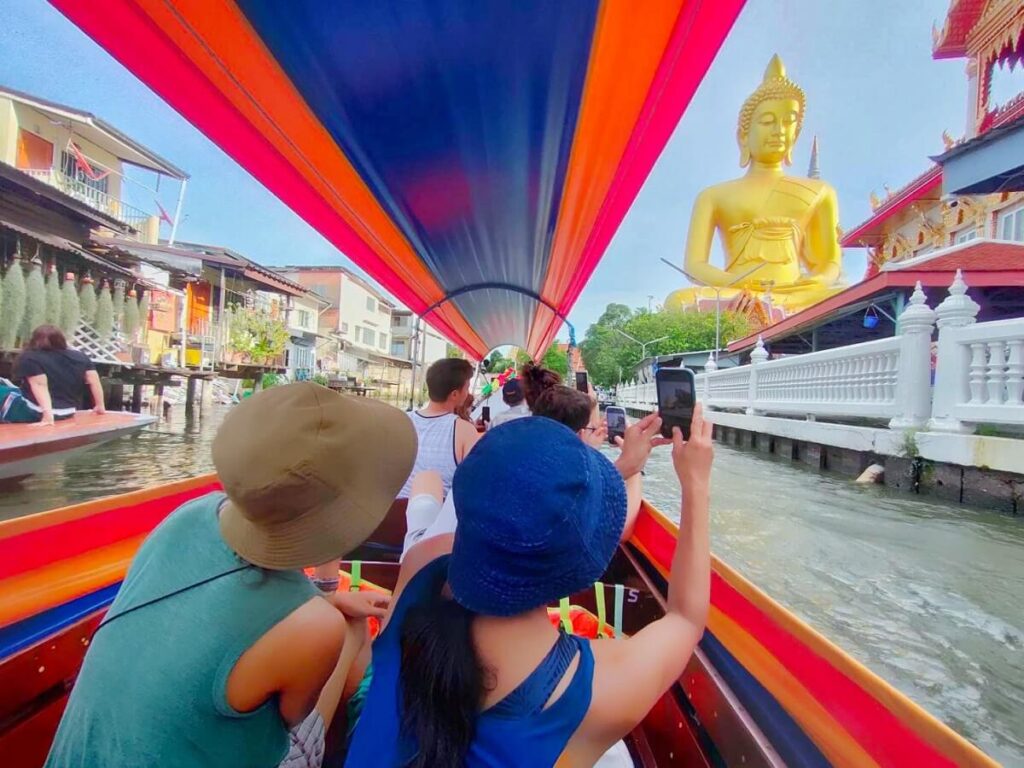 Canal Tours on Traditional Longtail Boats Bangkok Thailand