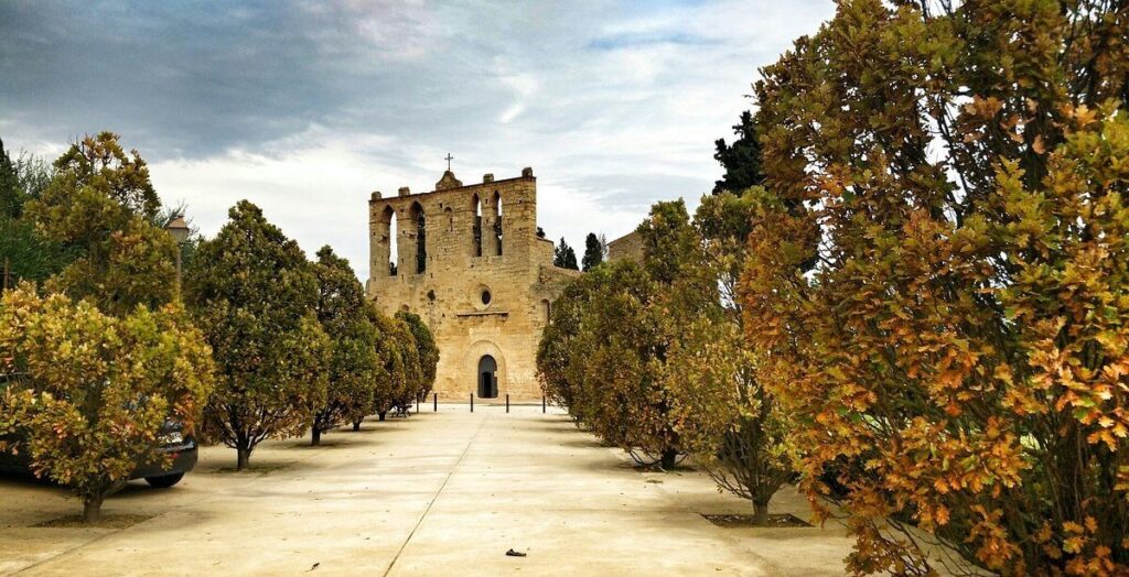 During Spring Peratallada Costa Brava, Spain