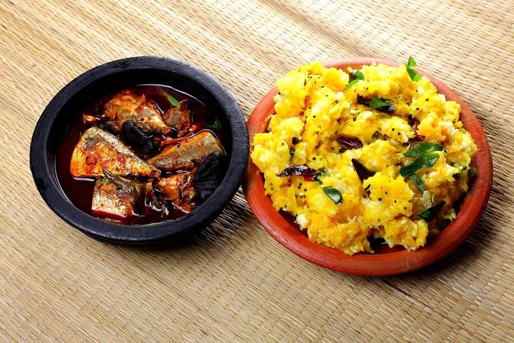 Kappa and Meen Curry Bekal Kerala